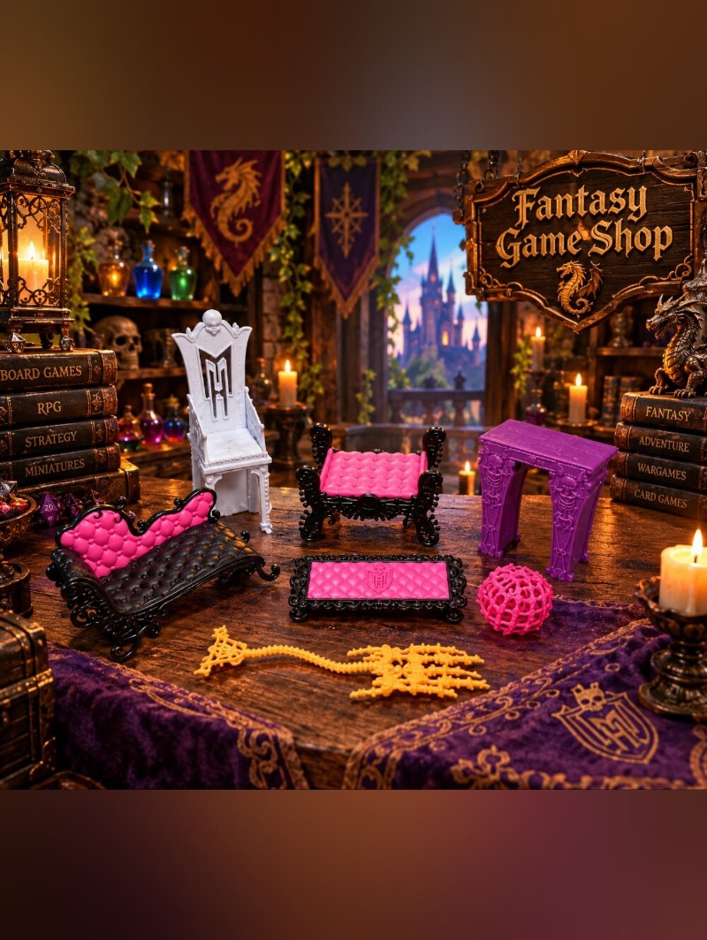 Monster High, Freaky Fusion  Furniture Set - Home Accents